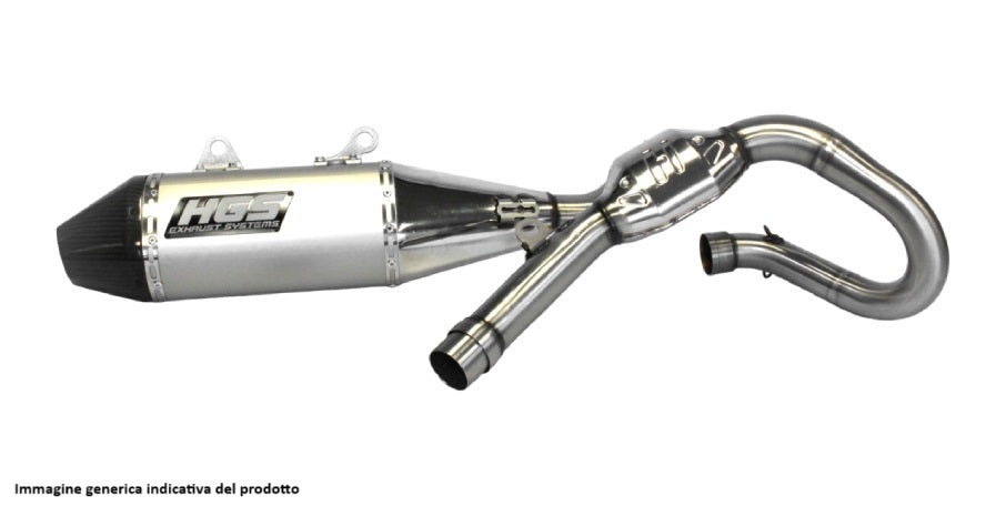 SCARICO HGS HONDA CRF 450 R (21-24) COMPLETO - FONDELLO ACCIAIO