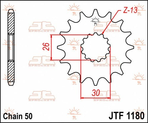 PIGNONE ACCIAIO JT Passo 530 - 19 denti TRIUMPH 955 Daytona 1999-2006
