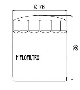 FILTRO OLIO HIFLO HARLEY DAVIDSON FXDL Dyna Low Rider 1999-2009