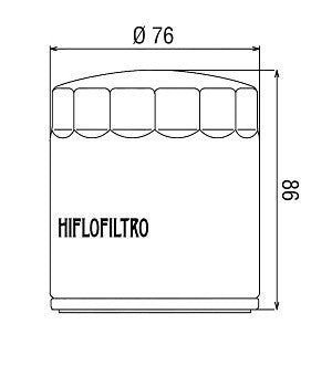 FILTRO OLIO HIFLO HARLEY DAVIDSON VRSCA V-Rod 2002-2015