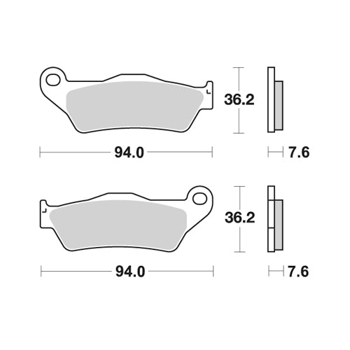PASTIGLIE NISSIN SHERCO 250 SE-R (14-23) ANTERIORI RACE