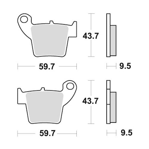 PASTIGLIE NISSIN HONDA CRF 450 RX (17-24) POSTERIORI RACE
