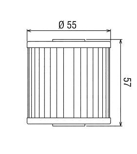 FILTRO OLIO HIFLO KAWASAKI KLR 650 1987-2018