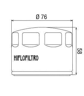 FILTRO OLIO HIFLO APRILIA Dorsoduro 750 2008-2016