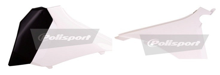 POLISPORT - COPERCHI LATERALI CASSA FILTRO KTM 150 SX 2011-2011 COLORE: BIANCO