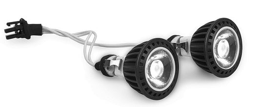 COPPIA LAMPADINE A LED 15&#176 5W-12V CON CABLAGGI E CONNETTORE PER MODELLO LOOKOS