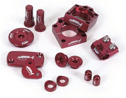 KIT PARTI ANODIZZATE HONDA CRF 450 X 2005-2014 Colore: Rosso
