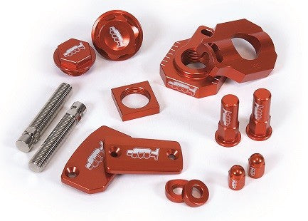 KIT PARTI ANODIZZATE KTM 125 EXC 2009-2016 Colore: Arancione