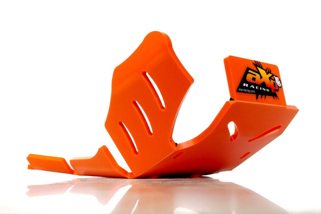 Piastra paramotore Xtrem AXP RACING 8mm con protezione leverismi KTM 300 EXC 2017-2023
