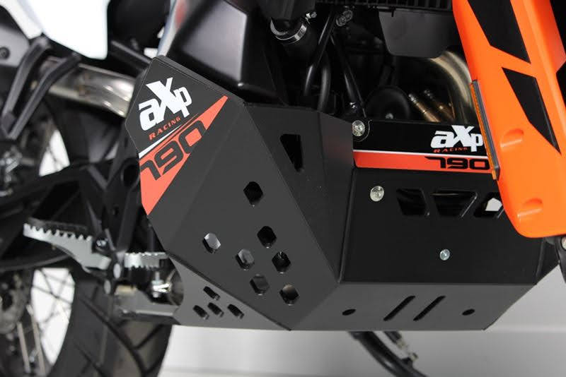 Piastra paramotore Xtrem AXP RACING 8mm con protezione leverismi KTM 790 Adventure 2019-2021