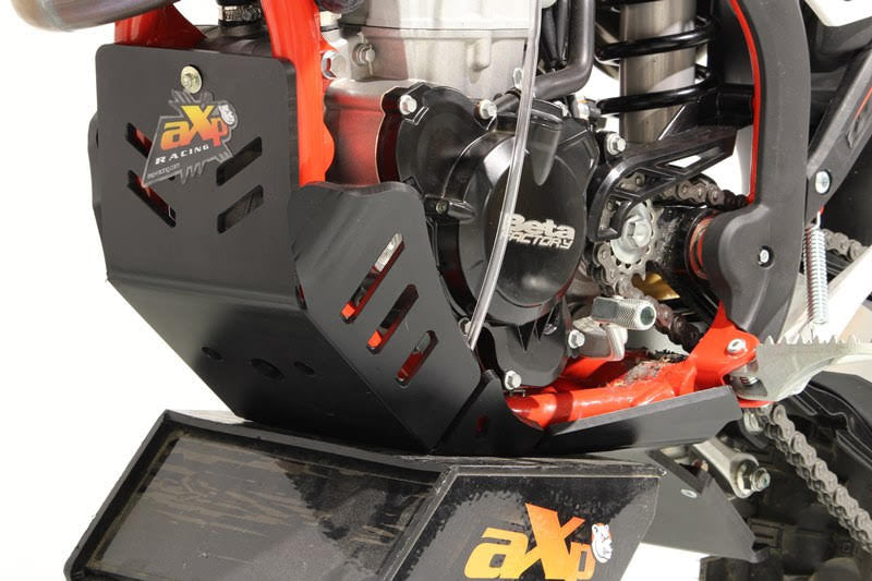 Piastra paramotore Xtrem AXP RACING 8mm con protezione leverismi BETA RR 390 2020-2023