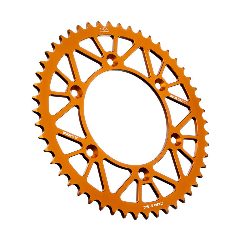 CORONA ERGAL JT RACELITE 50 denti - Colore Arancione KTM 500 EXC 2012-2023