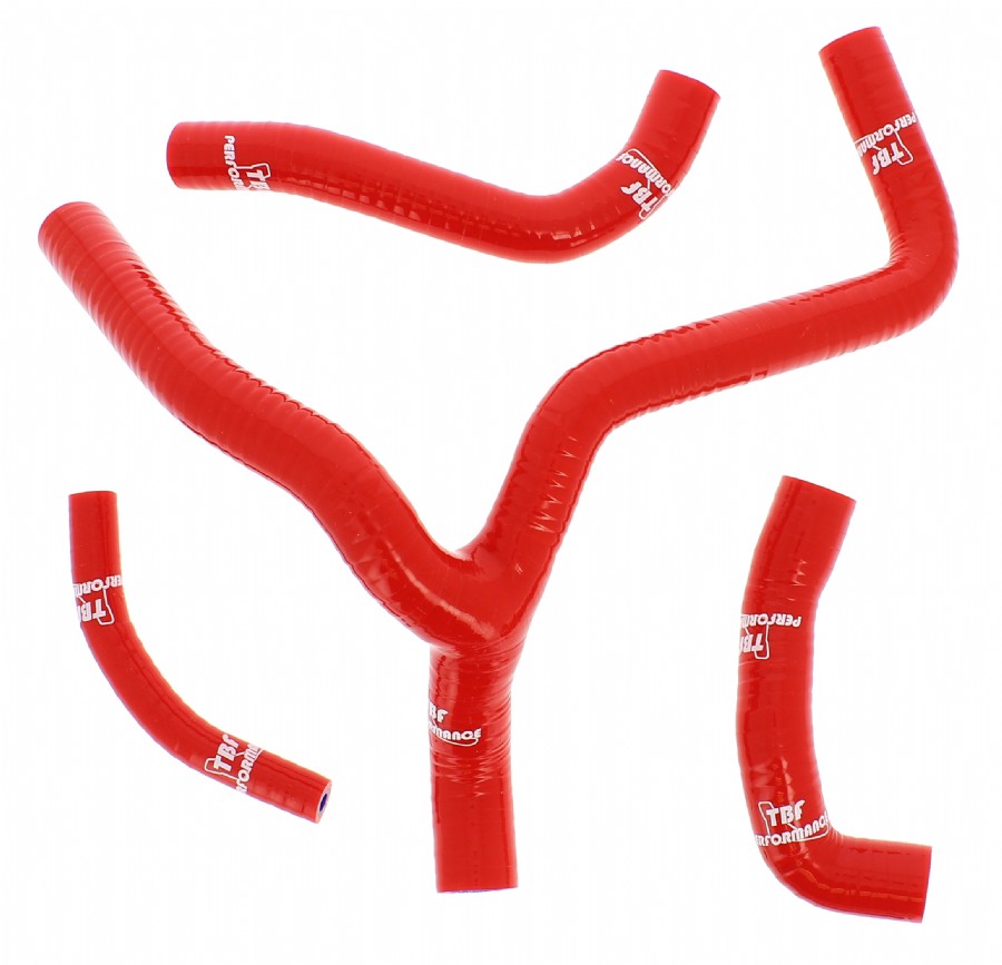 KIT MANICOTTI RADIATORE TBF PERFORMANCE SUZUKI RMZ 250 2013-2018 COLORE ROSSO