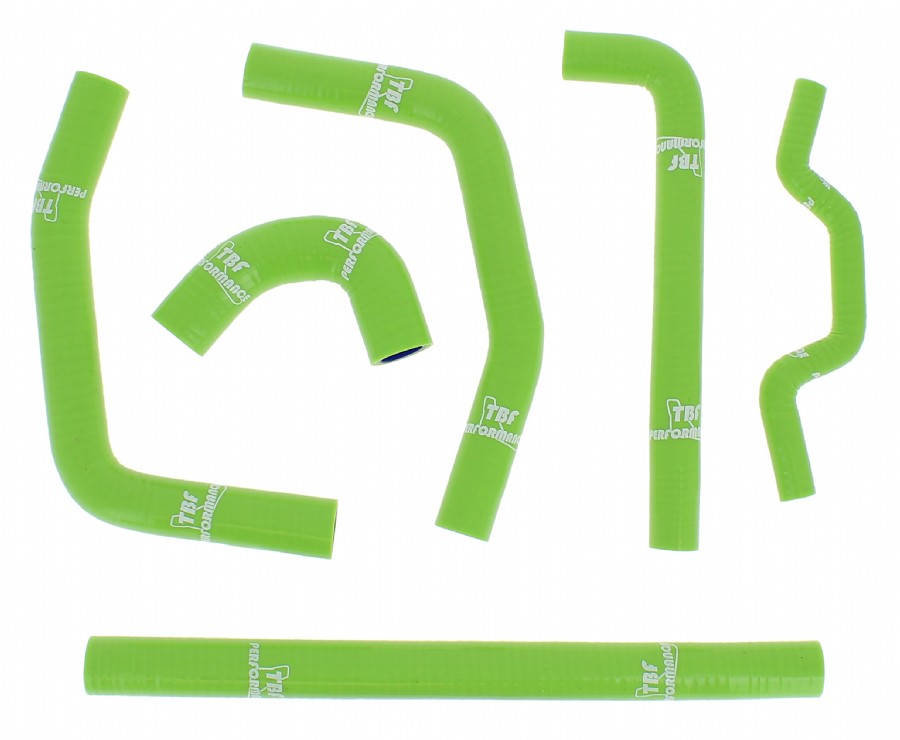 KIT MANICOTTI RADIATORE TBF PERFORMANCE KAWASAKI KX 250 F 2013-2016 COLORE VERDE