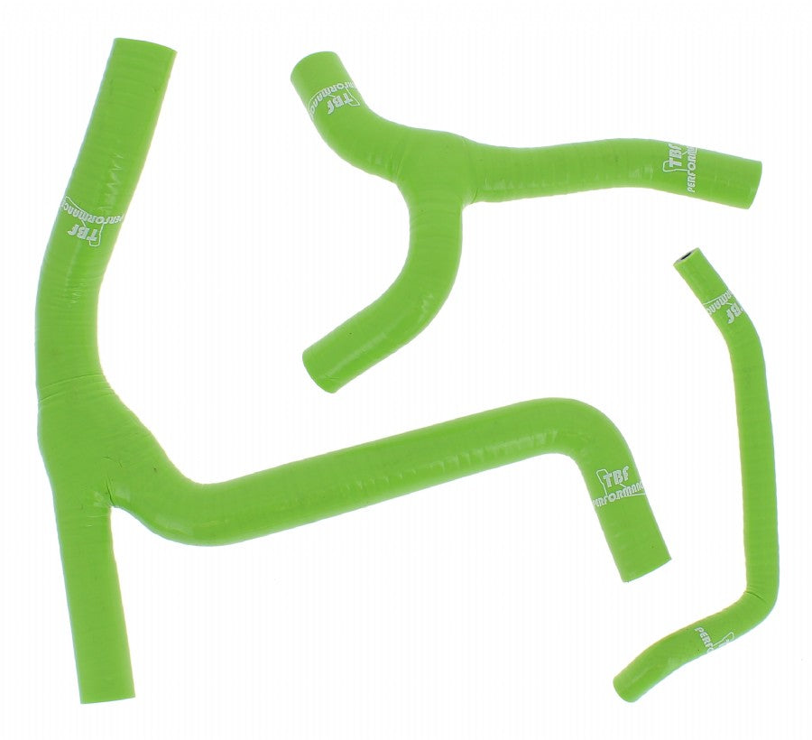 KIT MANICOTTI RADIATORE TBF PERFORMANCE KAWASAKI KX 450 F 2009-2015 COLORE VERDE